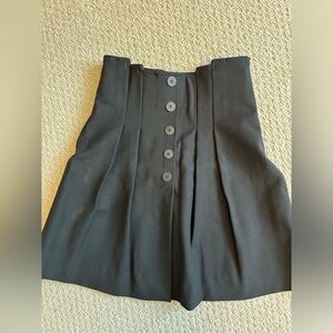 Maje black high waist flare mid-thigh skirt, good condition, size fr 36